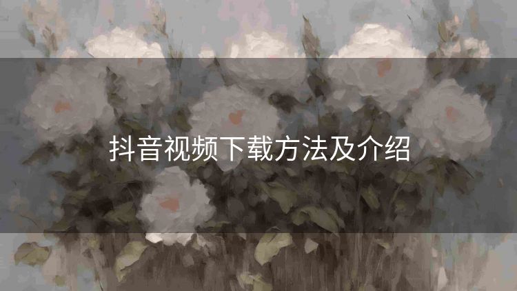 抖音视频下载方法及介绍 抖音视频下载方法及介绍