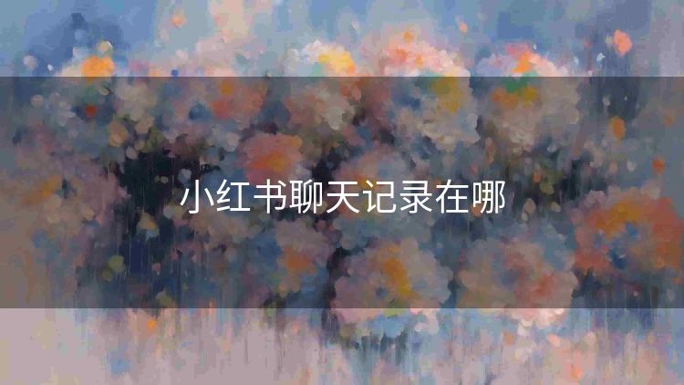 小红书聊天记录在哪 小红书聊天记录在哪