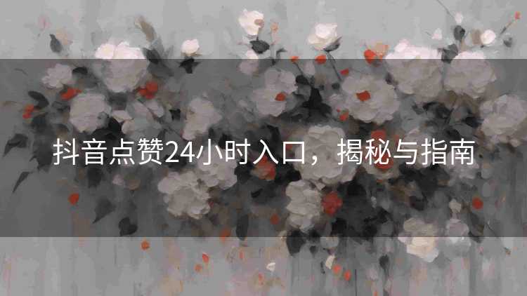 抖音点赞24小时入口,揭秘与指南 抖音点赞24小时入口,揭秘与指南