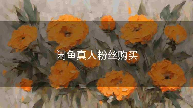 闲鱼真人粉丝购买 闲鱼真人粉丝购买